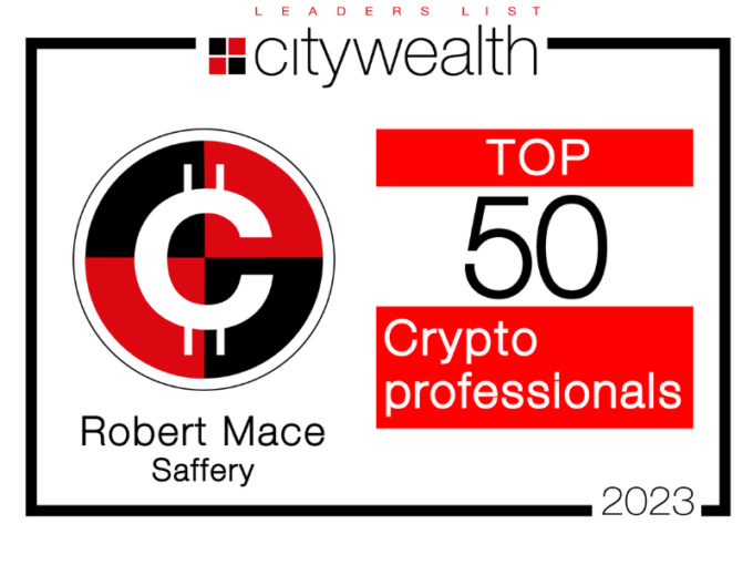 Robert Mace recognised in Citywealth’s Top 50 Crypto Professionals