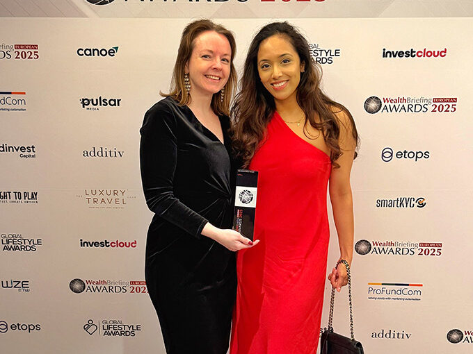 Saffery Private Wealth team win at the 2025 WealthBriefing Awards
