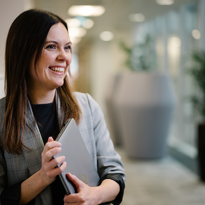colleague smiling