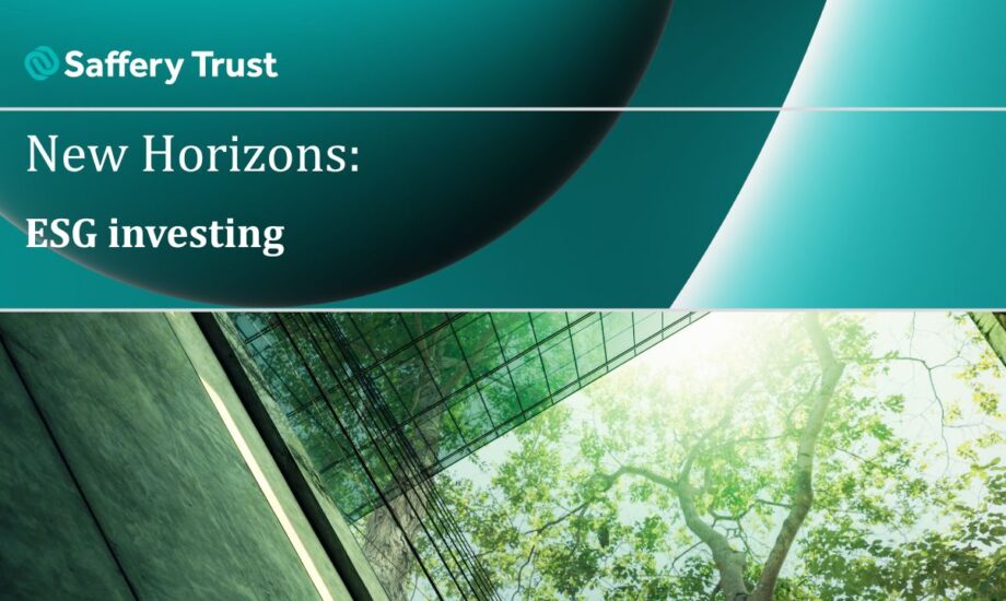 New Horizons: ESG investing
