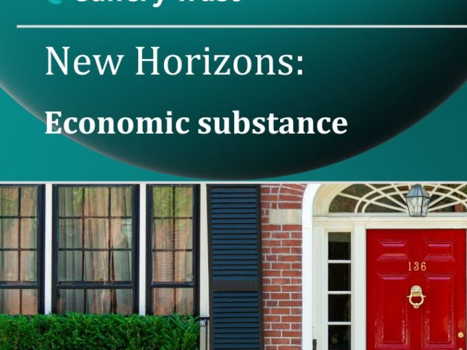 New Horizons: Economic substance
